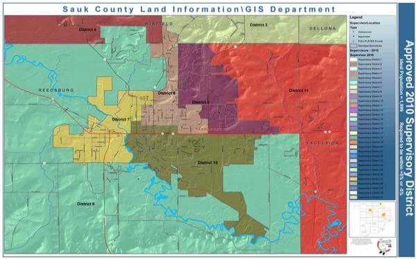 City of Reedsburg Supervisory Districts