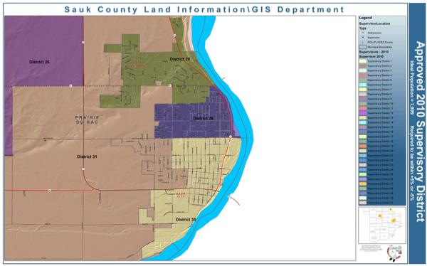 City of Reedsburg Supervisory Districts