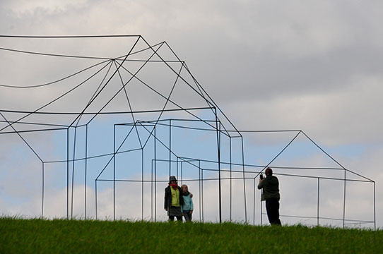 : Field Sketches by Sarah FitsSimons a temporary art installation along the Farm Art DTour