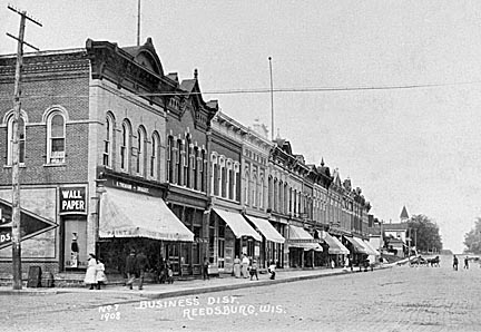 Reedsburg: The area was settled by James W. Babb in 1845, and the city named after David C. Reed, who owned much of the land in 