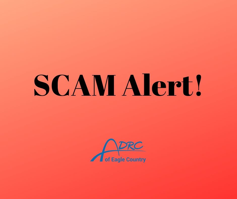 scam alert with adrc logo