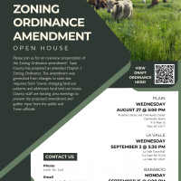 Zoning Amendment Area Meetings Flyer