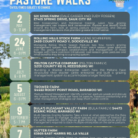 2026 Pasture Walk Line Up Flyer