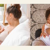 Collage of Breastfeeding Parents