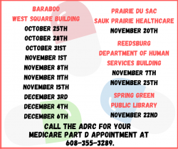 Medicare Part D Clinic Dates