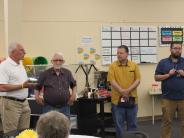 four members of the Sauk County ADRC committee speaking