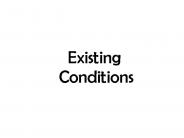 Current existing conditions title slide
