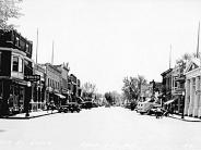 Sauk City: This view of South Water Street was taken ca. 1930's. Sauk City is the oldest incorporated village in Wisconsin. Note