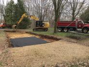 Construction on accessible campsite