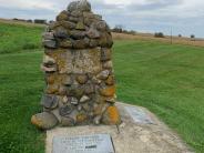 Stone memorial for Chief Yellow Thunder and his mate