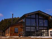 Outdoor view of Prairie Smoke Terrace in daylight Photo by Tristin Photography