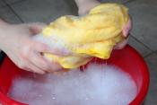 cleaning bucket with soap