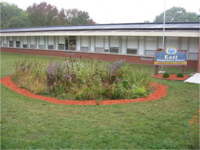 Rain Garden at East Elementary in Baraboo, WI