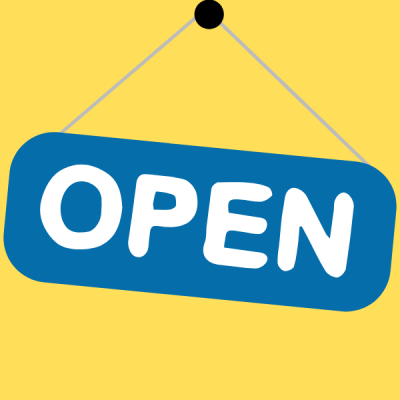 Open sign