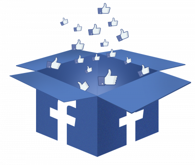 box with Facebook likes