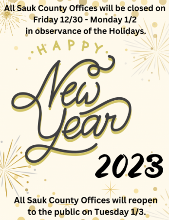 New Year Office Closure Flyer