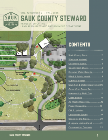 Fall 2026 Sauk County Steward Cover Page