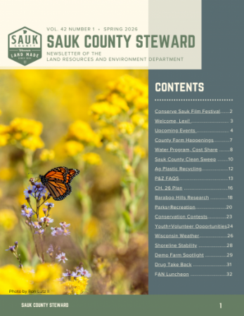 Spring 26 Sauk County Steward first page