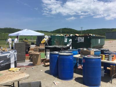 Household hazardous waste collection at Sauk County Clean Sweep