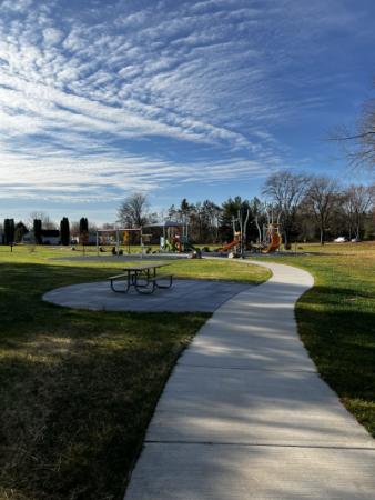 Photo of walking path to the playground
