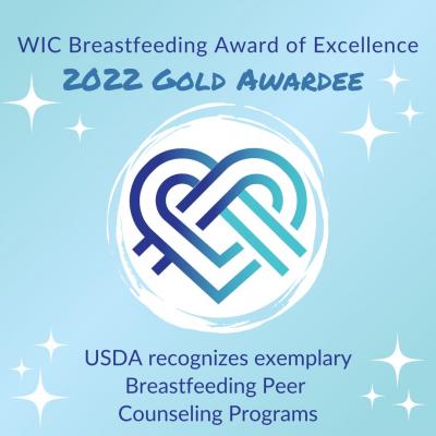 WIC Breastfeeding Award of Excellence- 2022 Gold Awardee 