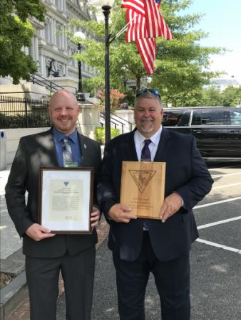 Det. Sgt. Eric Miller & Detective Scott Steinhorst with their commendation