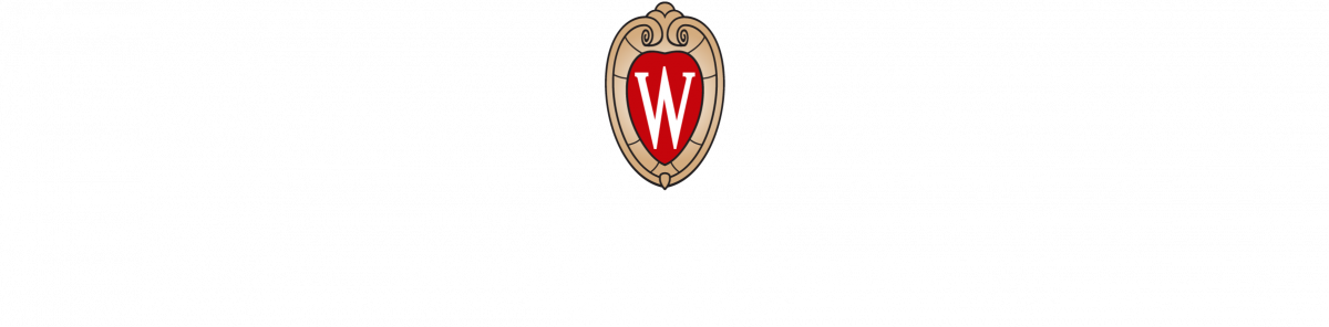 UW Madison crest in red