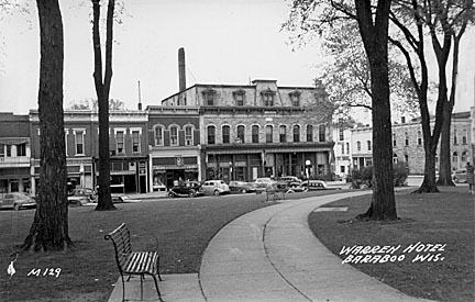 Historic Images Of Sauk County Photo Gallery Wisconsin Baraboo The Warren Hotel Built In 1884 And Located On Corner Of