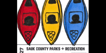 Congrats to Cari for submitting the winning design! The winner of the Sauk County Parks and Recreation 2027 park pass sticker design contest is Cari! Her design features 3 kayaks