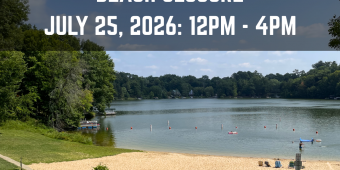 Lake Redstone Beach Closure Lake Redstone County Park beach closure: July 25, 2026 noon to 4PM