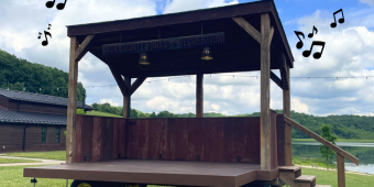 Music in the Park tonight, with a mobile stage next to the White Mound County Park office in the picnic area