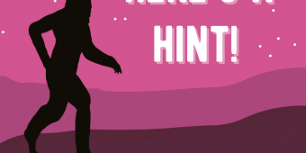 Here's a hint! Sasquatch Search hint announcement at White Mound County Park, with a Sasquatch silhouette against a night sky