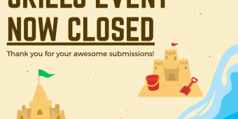 Sandcastle Skills event now closed. Thank you for your awesome submissions!